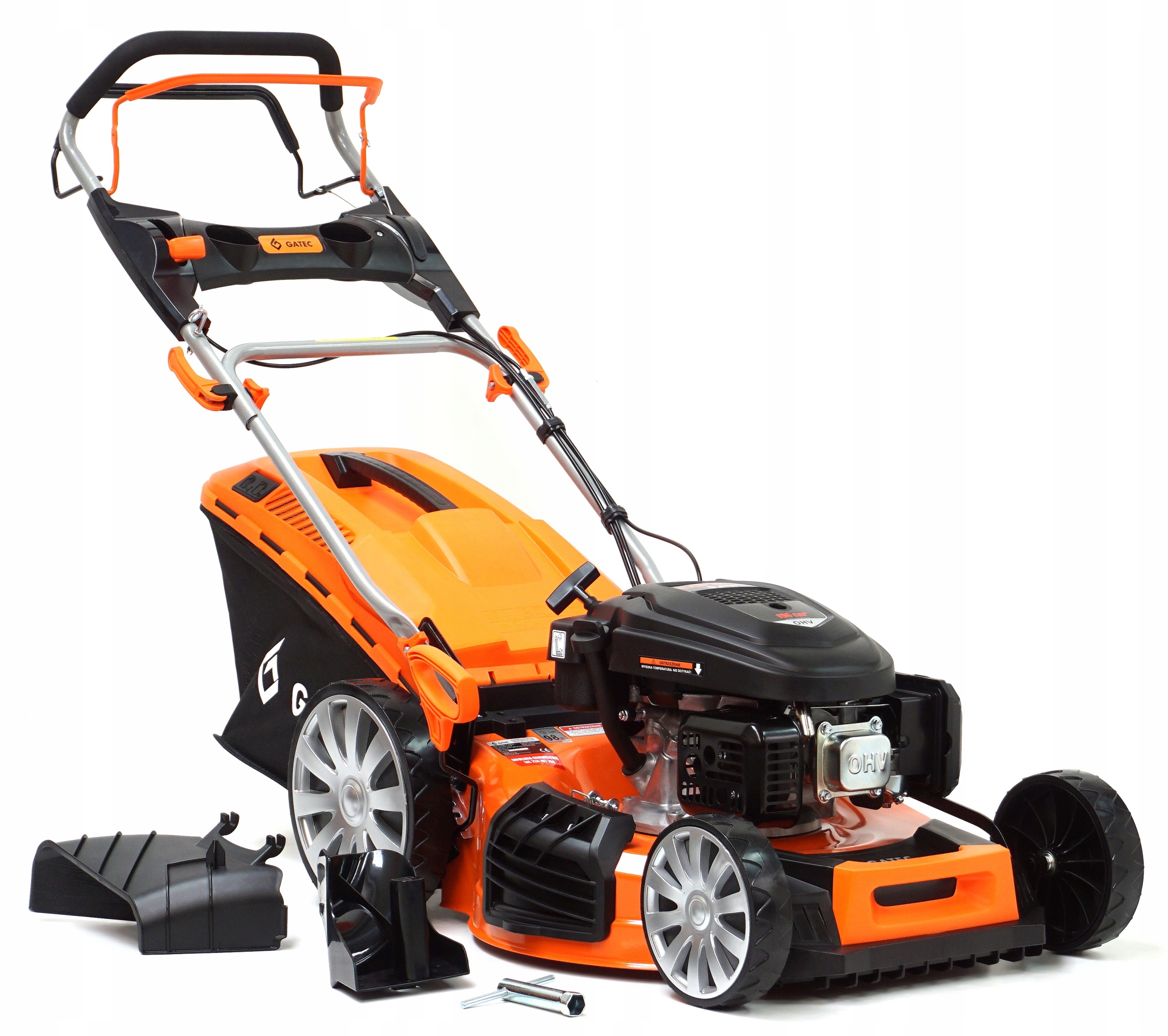 Benzínová kosačka na trávu Gatec s pohonom GT, motor Loncin 196 cm3, 4v1 / 53 cm